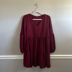 Maroon Dress